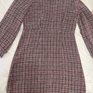Chic Long Sleeve Plaid Dress